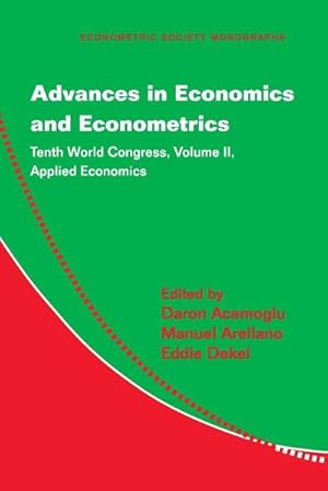 Bild des Verkufers fr Advances in Economics and Econometrics zum Verkauf von AHA-BUCH GmbH