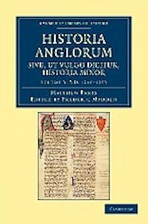 Bild des Verkufers fr Historia Anglorum Sive, UT Vulgo Dicitur, Historia Minor - Volume 3 zum Verkauf von AHA-BUCH GmbH