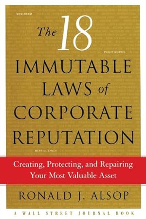 Seller image for 18 IMMUTABLE LAWS OF CORPORATE for sale by AHA-BUCH GmbH