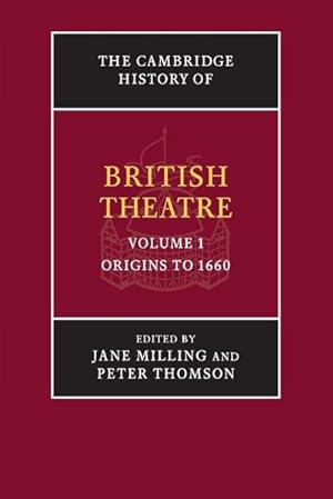 Bild des Verkufers fr The Cambridge History of British Theatre zum Verkauf von AHA-BUCH GmbH
