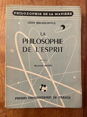 Seller image for La philosophie de l'Esprit, Seize leons professes en Sorbonne (1921-1922) for sale by Librairie des Possibles