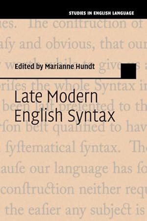 Seller image for Late Modern English Syntax for sale by AHA-BUCH GmbH