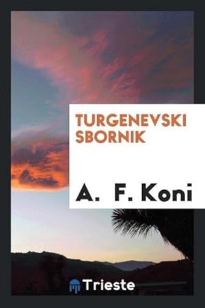 Imagen del vendedor de Turgenevski sbornik a la venta por AHA-BUCH GmbH