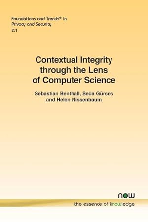 Immagine del venditore per Contextual Integrity through the Lens of Computer Science venduto da AHA-BUCH GmbH