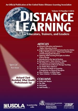 Seller image for Distance Learning Volume 13 Issue 3 2016 for sale by AHA-BUCH GmbH