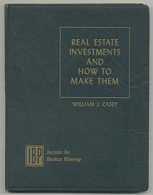 Seller image for Real Estate Investments and How To Make Them for sale by Between the Covers-Rare Books, Inc. ABAA