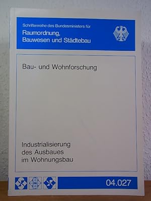 Seller image for Industrialisierung des Ausbaues im Wohnungsbau for sale by Antiquariat Weber