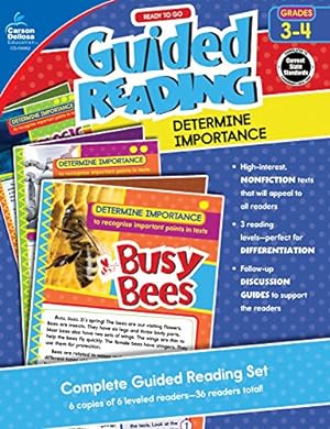 Imagen del vendedor de Ready to Go Guided Reading: Determine Importance, Grades 3 - 4 a la venta por Reliant Bookstore