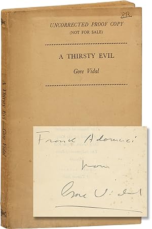 A Thirsty Evil (Uncorrected Proof, inscribed by the author)