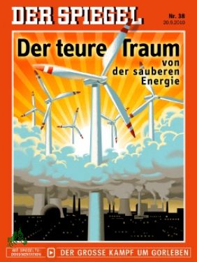 Seller image for 38/2010, Der teure Traum von der sauberen Energie for sale by Antiquariat Artemis Lorenz & Lorenz GbR