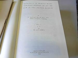Imagen del vendedor de Catalogue of printed music published between 1487 and 1800 a la venta por JLG_livres anciens et modernes