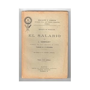 Imagen del vendedor de EL SALARIO a la venta por Librera Salamb
