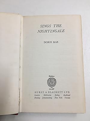 Seller image for Sings the Nightingale for sale by B and A books