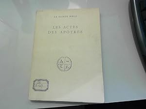 Seller image for La sainte bible - Les actes des aptres for sale by JLG_livres anciens et modernes