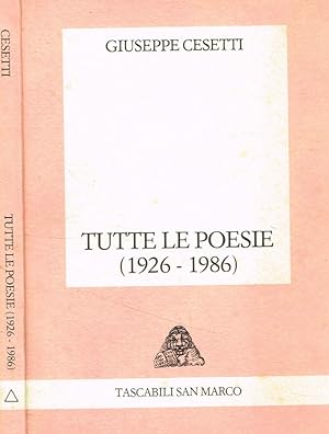 Image du vendeur pour Tutte le poesie(1926-1986) mis en vente par Biblioteca di Babele