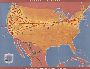 United Air Lines - The main line airway - coast to coast