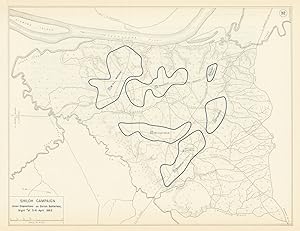 Shiloh Campaign - Union Dispositions on Shiloh Battlefield, Night of 5-6 April 1862