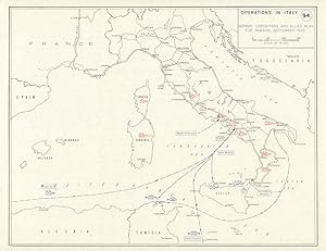 Operations in Italy - German Dispositions and Allied Plan for Invasion, September 1943