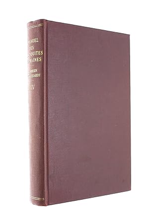 Seller image for Manuel des Antiquites Romaines - Tome Quatorzieme, XIV. [Volume 14]. La Privee des Romains - Tome Premier for sale by M Godding Books Ltd