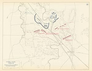 Stones River Campaign - Situation at Dark, 3 Jan, 1863, and Confederate withdrawal