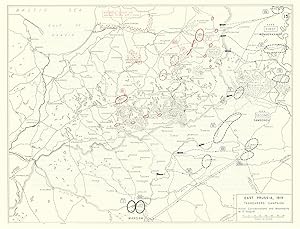 East Prussia, 1914 - Tannenberg Campaign - Initial Concentrations and Movements to 17 August