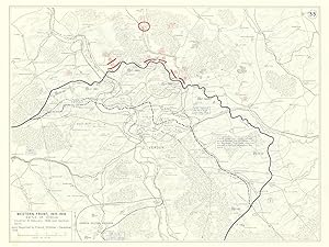 Western Front, 1915-1916 - Battle of Verdun - Situation 21 February 1916 and German Gains - Area ...