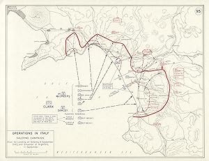 Operations in Italy - Salerno Campaign - Plan for Landing at Salerno, 9 September 1943, and Situa...