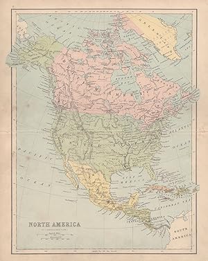 North America; Inset map of England