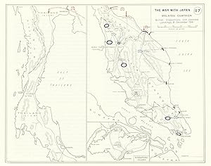 The War with Japan - Malayan Campaign - British Dispositions and Japanese Landings, 8 December 19...