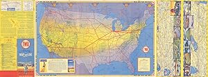TWA Airway map and log - Transcontinental & Western Air Inc. Shortest fastest coast to coast - ...