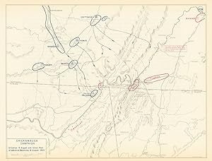 Chickamauga Campaign - Situation 15 August and Union Plan of Advance Beginning 16 August 1863