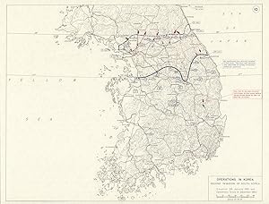 Operations in Korea - Second Invasion of South Korea - Situation 24 January 1951 and Operations S...