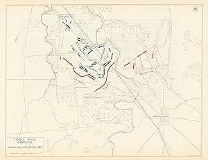 Stones River Campaign - Situation About 11:00 A.M., 31 Dec. 1862