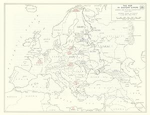 The War in Eastern Europe - German and Russian Dispositions (June 1941) - German Gains in Russia ...