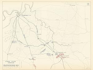 Stones River Campaign - Union Advance from Nashville and the - Situation at 6:00 P.M., 29 Dec. 1862