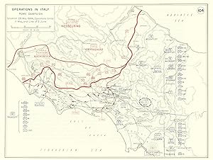 Operations in Italy - Rome Campaign Situation, 28 May 1944, Operations Since - 11 May, and Line o...