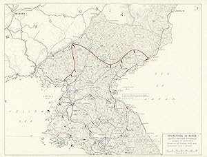 Operations in Korea - United Nations Offensive - Advance to Manchuria - Situation 26 October 1950...