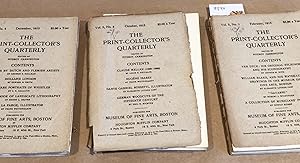 Seller image for The Print - Collector's Quarterly Vol. 5 Numbers 1, 3, 4, only 1915 for sale by Carydale Books