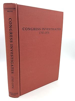 Bild des Verkufers fr CONGRESS INVESTIGATES 1792-1974 zum Verkauf von Kubik Fine Books Ltd., ABAA