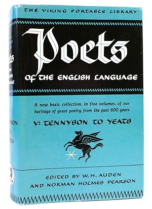 Seller image for POETS OF THE ENGLISH LANGUAGE V: TENNYSON TO YEATS Viking Portable Library for sale by Rare Book Cellar