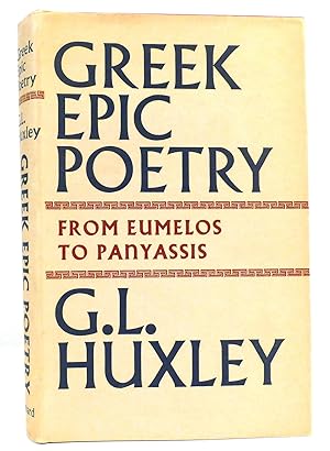 Seller image for GREEK EPIC POETRY From Eumelos to Panyassis for sale by Rare Book Cellar