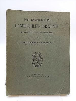 Imagen del vendedor de Des Cennino Cennini Handbchlein der Kunst (Neubersetzt und herausgegeben von P. Willibrord Verkade) a la venta por Antiquariat Smock