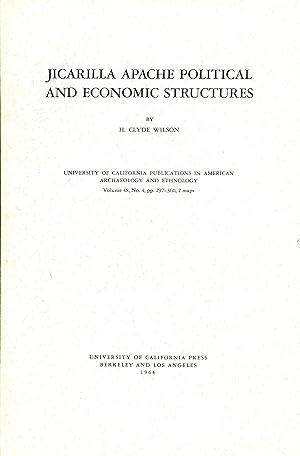 Seller image for Jicarilla Apache Political and Economic Structures for sale by Back of Beyond Books WH