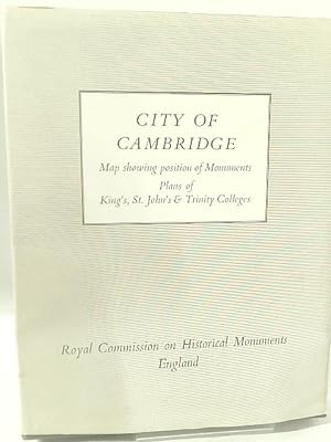 Bild des Verkufers fr City of Cambridge: Map Showing Position of Monuments Plans of King's, St. John's & Trinity Colleges zum Verkauf von World of Rare Books