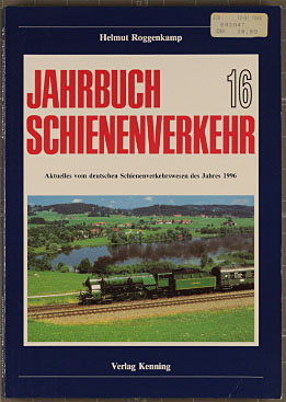 Image du vendeur pour Jahrbuch Schienenverkehr mis en vente par Peters Buchkontor