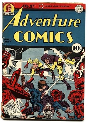 ADVENTURE COMICS #97-SIMON & KIRBY SANDMAN COVER-STARMAN-1945-DC GOLDEN VG-