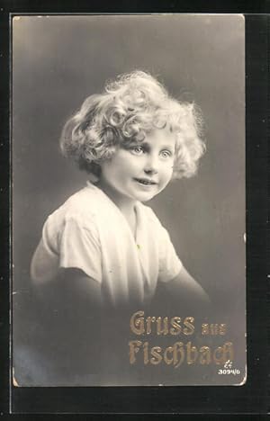 Ansichtskarte Fischbach, Kind mit blonden Locken