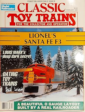 Classic Toy Trains Magazine Feb.1990 Vol.3, No.1