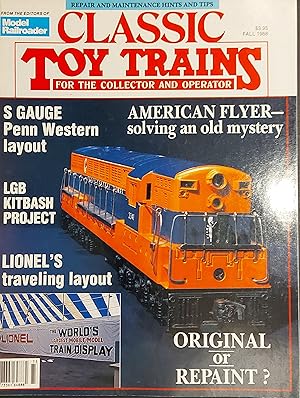 Classic Toy Trains Magazine Fall 1988 Vol.1, No.3