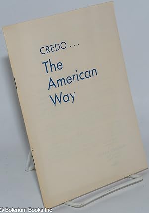 Credo.The American Way